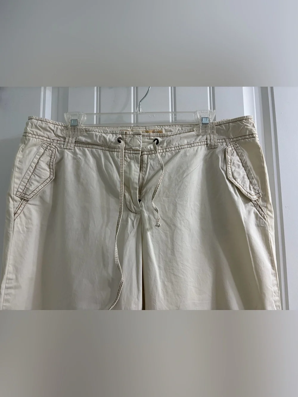 J. Crew Cream Chino City Fit Pants Cropped Vintage Y2K Size 12